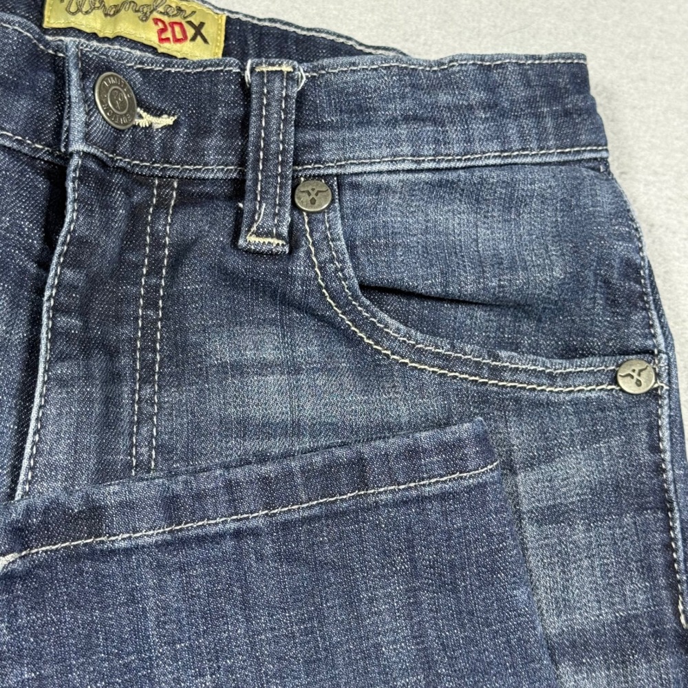 Wrangler 20X Boys Dark Wash Straight Leg Western Denim Jeans
